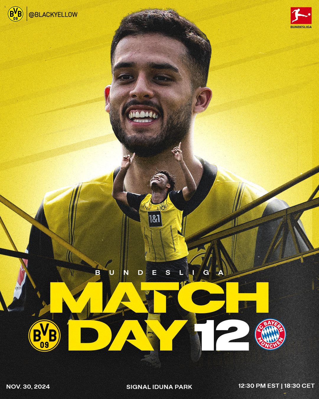 Borussia Dortmund zmierzy się na własnym stadionie z Bayernem Monachium