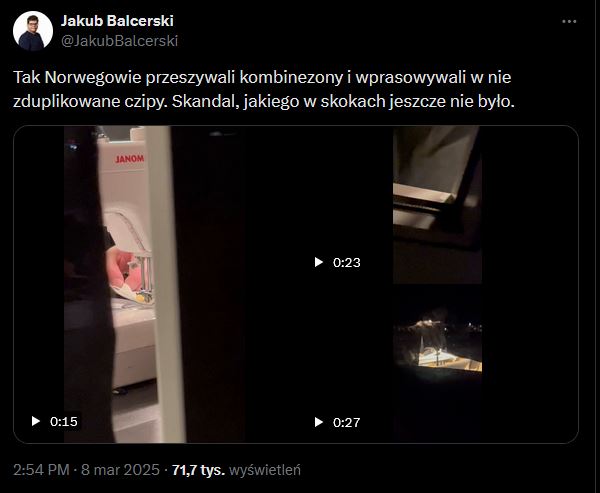 Domen Prevc został mistrzem świata na dużej skoczni, jednak to nie o nim mówi się dzisiaj najwięcej.